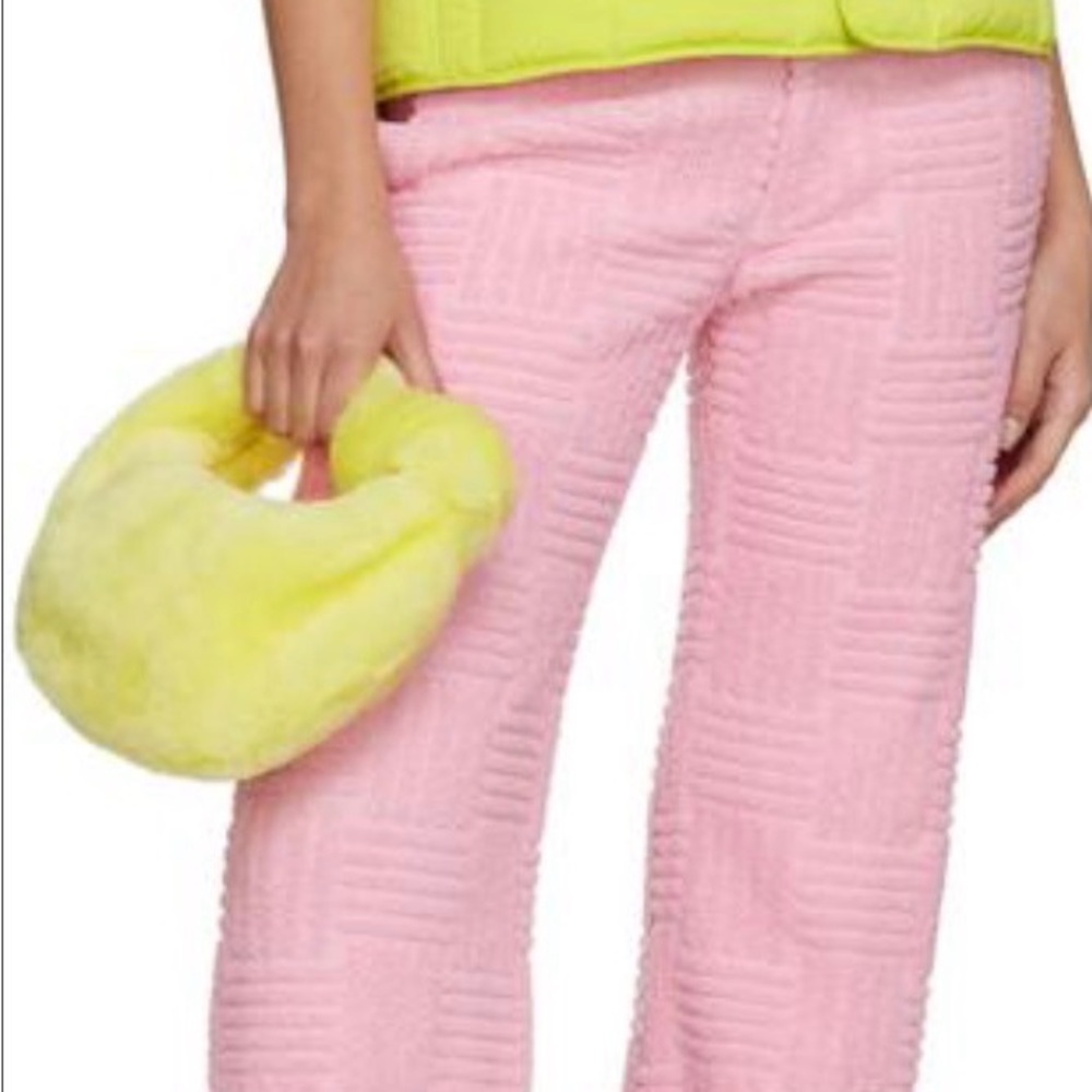 NWT BOTTEGA VENETA Mini Jodie Top Handle Bag in Sherbert-Gold - Picture 2 of 16